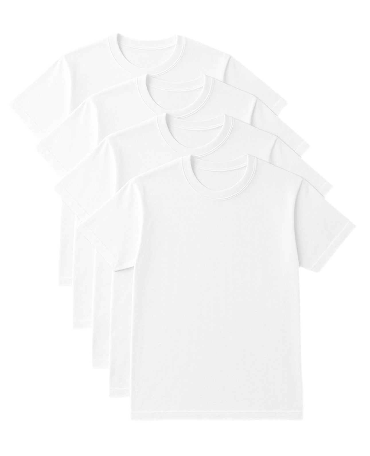 Women’s Baby Tee 4 Pack (White)