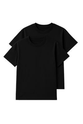 Men’s Basic Tee 2 Pack (Black)