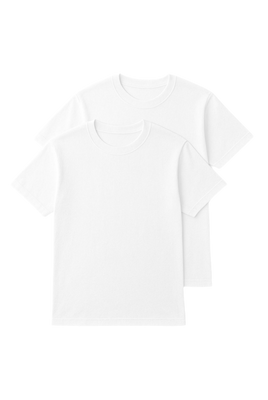 Men’s Basic Tee 2 Pack (White)