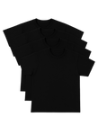 Men’s Basic Tee 4 Pack (Black)