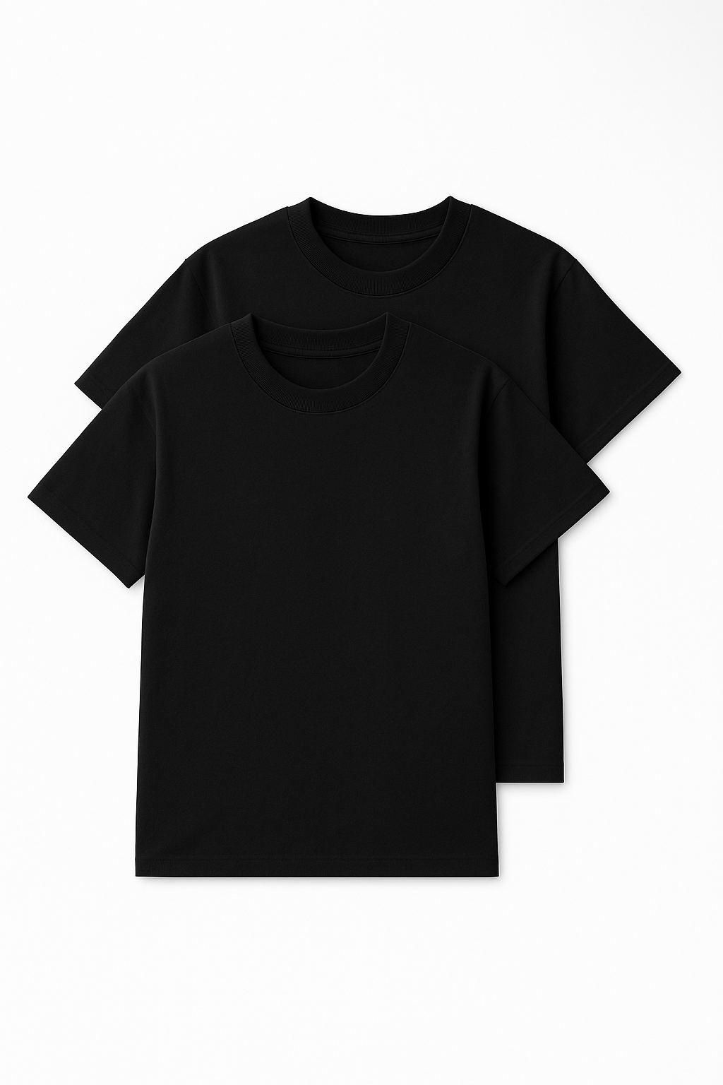 Women’s Baby Tee 2 Pack (Black)