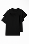 Women’s Baby Tee 2 Pack (Black)