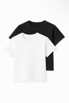 Men’s Basic Tee 2 Pack (Black/White)